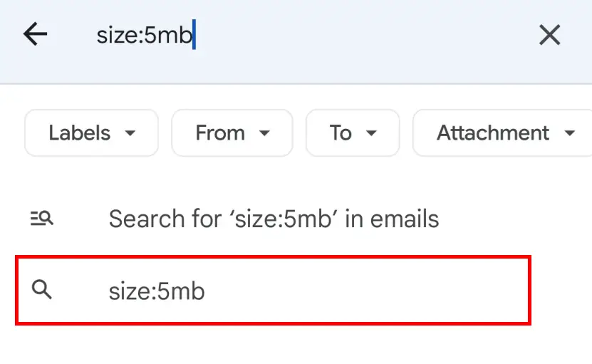 comment trier Gmail par taille ?