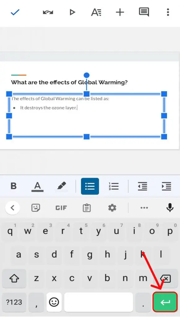 Comment ajouter des puces dans Google Slides ?