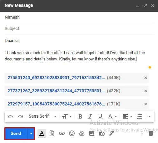 Comment envoyer un brouillon d'e-mail dans Gmail ?
