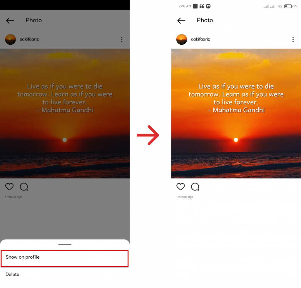 Comment désarchiver votre publication Instagram