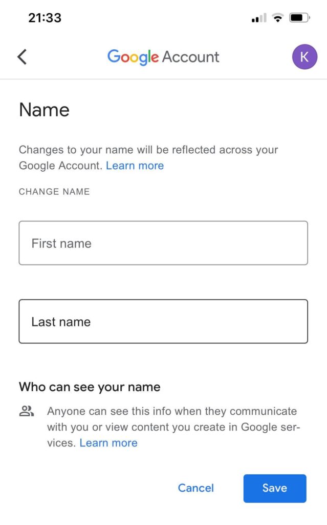 Comment changer votre nom sur Google Meet ?