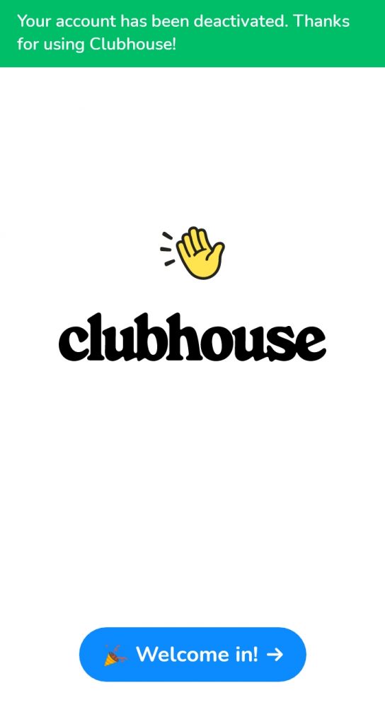 Comment supprimer un compte Clubhouse ?