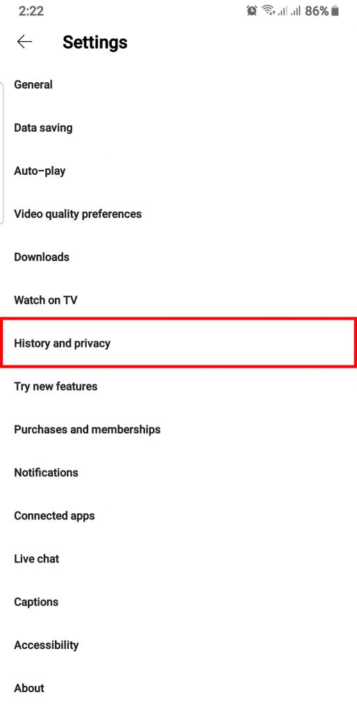 Comment supprimer l'historique YouTube de votre liste de recherche ?