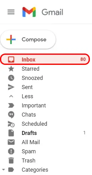 Comment sélectionner Gmail via le statut ?