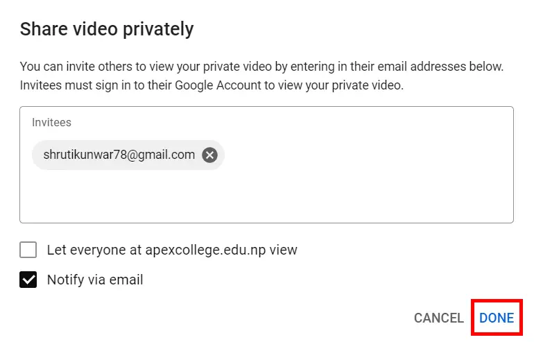 Comment partager une vidéo YouTube privée ?