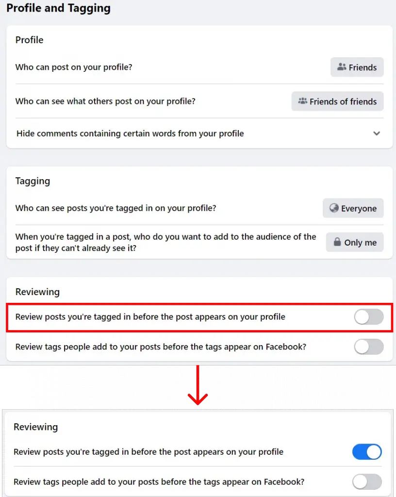 Comment ajuster les paramètres de balise sur Facebook ?